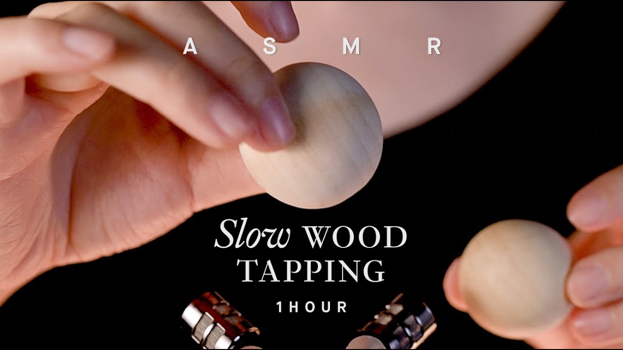 【1649C ASMR】Super SLOW tapping on 11 Wood Items |  Tapping Only ,No Scratching | Wood Triggers