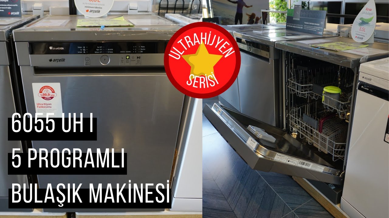 Arçelik 6055 UH I 5 Programlı İnox Bulaşık Makinesi | Hijyen Serisi [ İNCELEME ve TANITIM ]