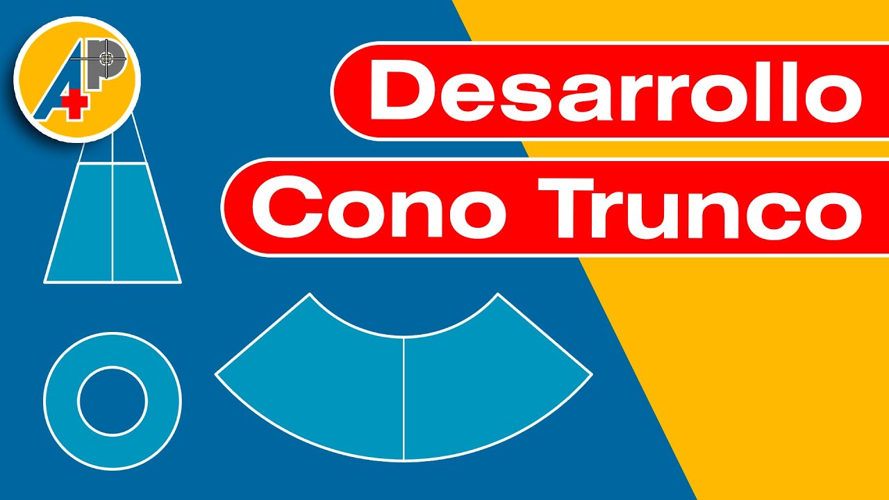 Desarrollo cono trunco en AutoCAD