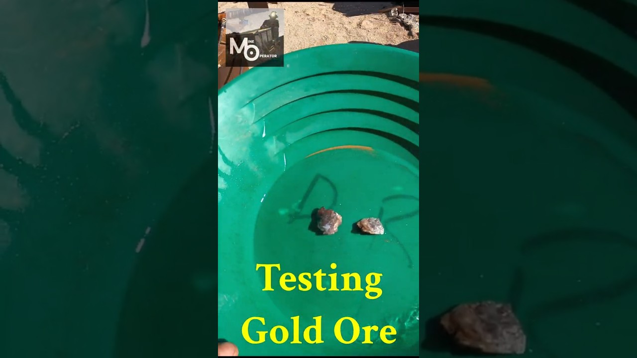 Testing Gold Ore #undergroundmining #goldmining