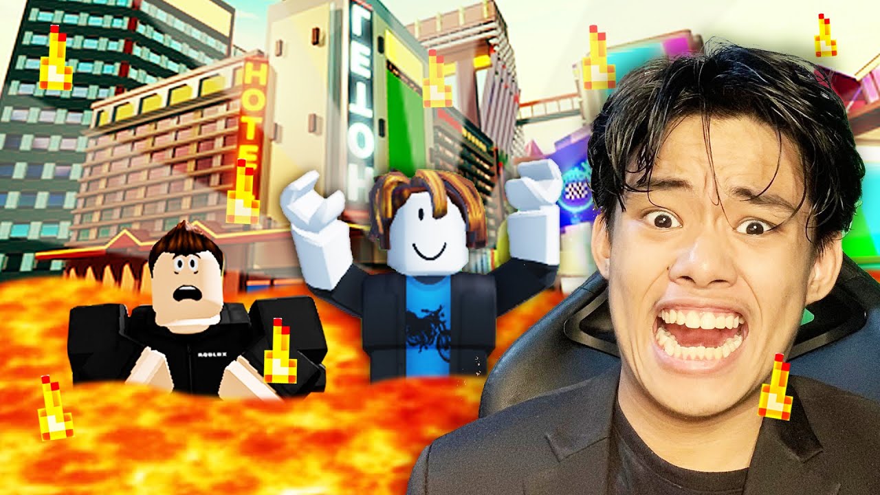 THE FLOOR IS LAVA but in ROBLOX