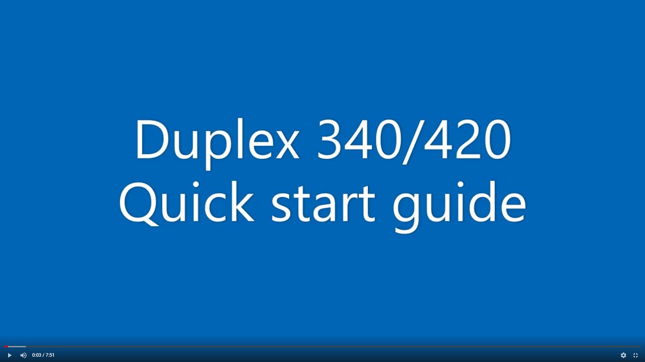 Duplex 340 420 introduction