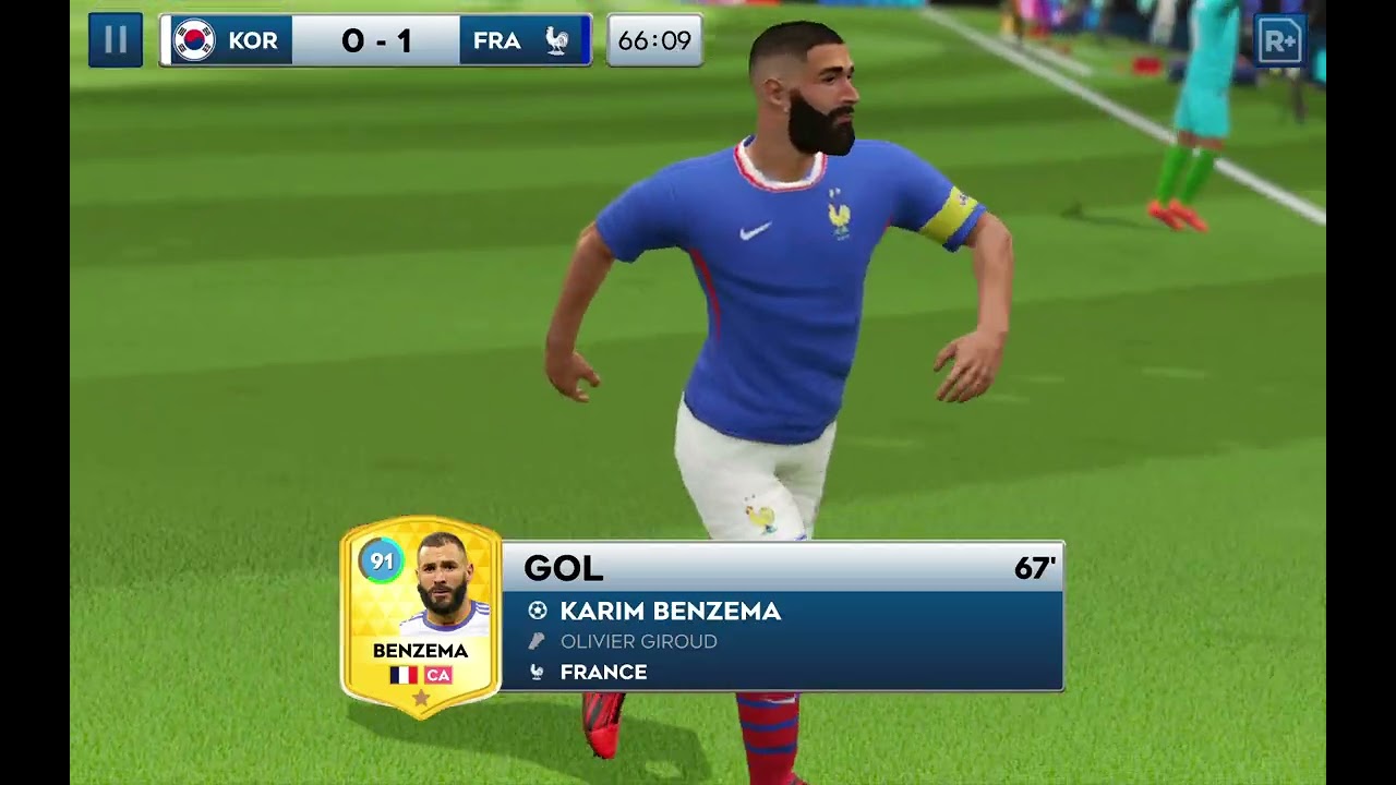 France vs Coreia in Dream league soccer 2026