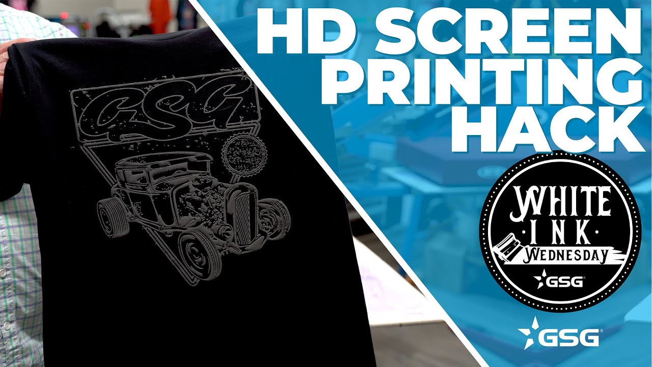 NEW Screen Printing Hack for High Density Prints | White Ink Wednesday