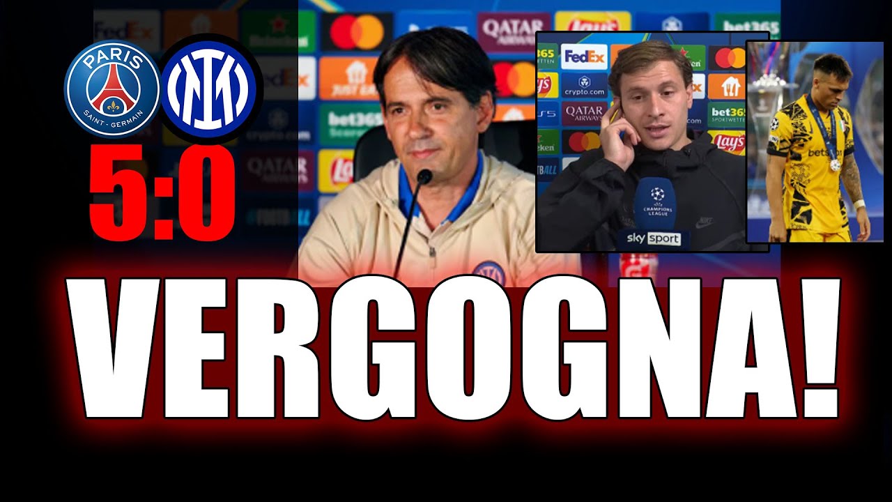 😡ZERO RISPETTO nel POST PARTITA per i TIFOSI! PSG 5-0 INTER