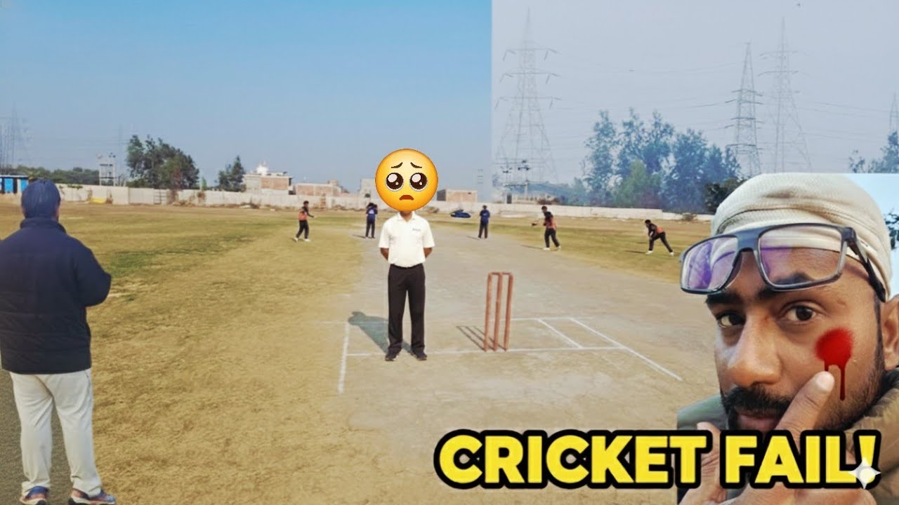 I Got Injured! 🩸 Cricket Match at AS Academy Kursi Road Lucknow