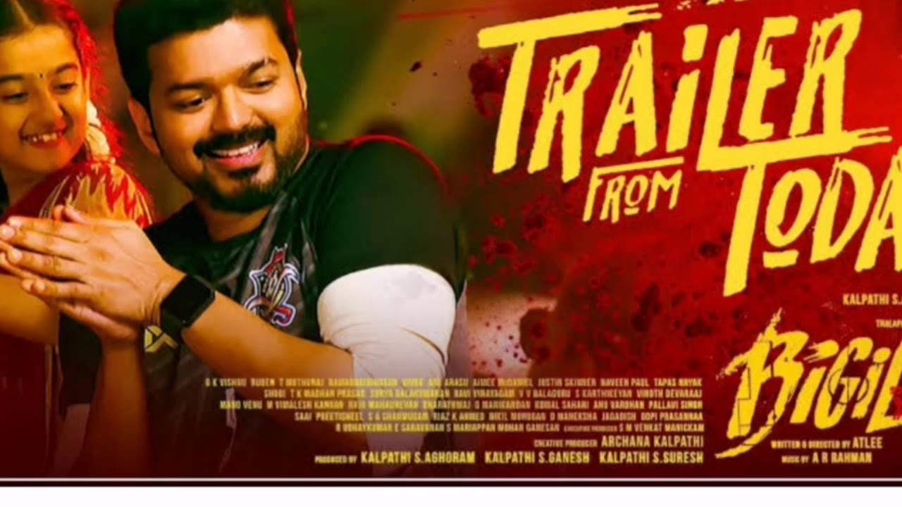 Bigil - official trailer - Vijay | Nayandhara | Kathie | AR Rahman | Atlee..