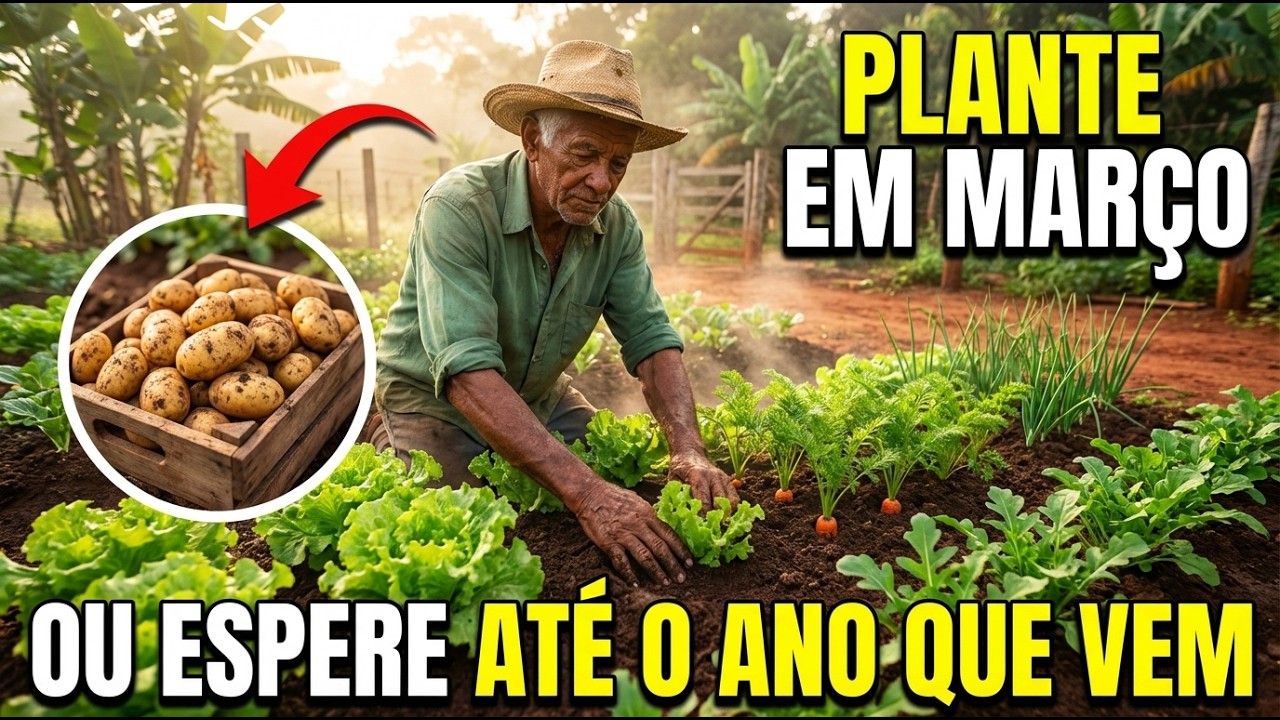 Março Decide Sua Colheita: Plante Essas 8 Antes Que Seja Tarde