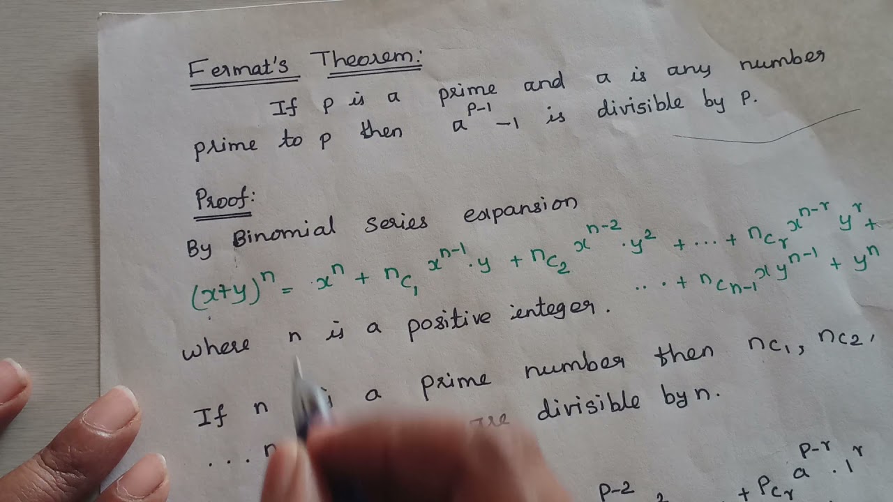 Fermat's Theorem # Algebra #In Tamil