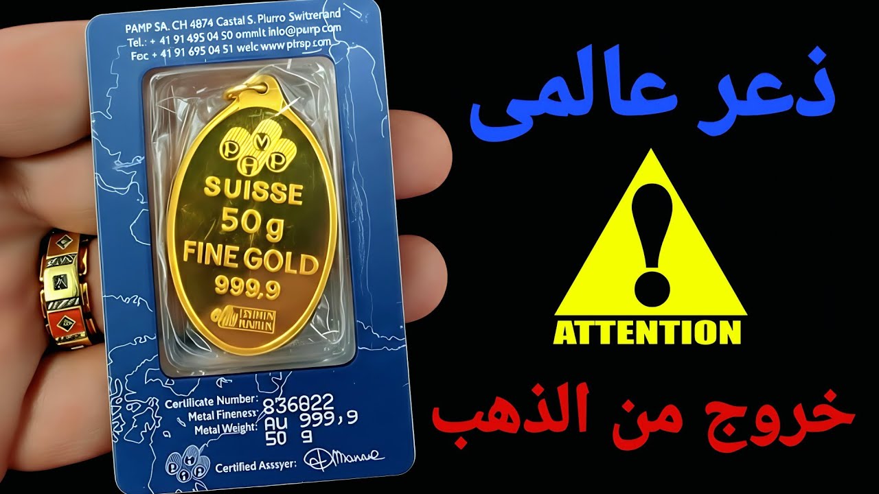  ذعر دولى وخروج وبيع على الذهب والفضة وموجة شراء عنيفة على الذهب الفزيائى على مستوى العالم 