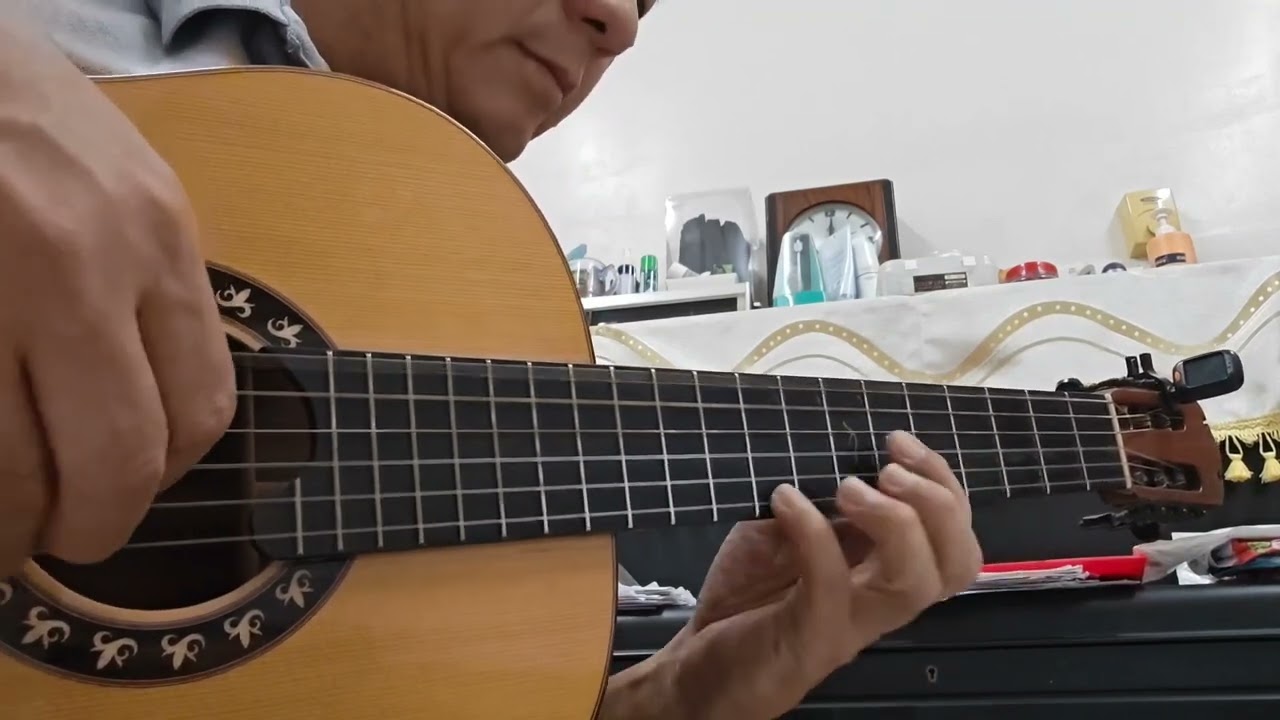4月望雨～《🈷️ 夜愁/情人再见》吉他独奏guitar solo cover by K.L.Soh