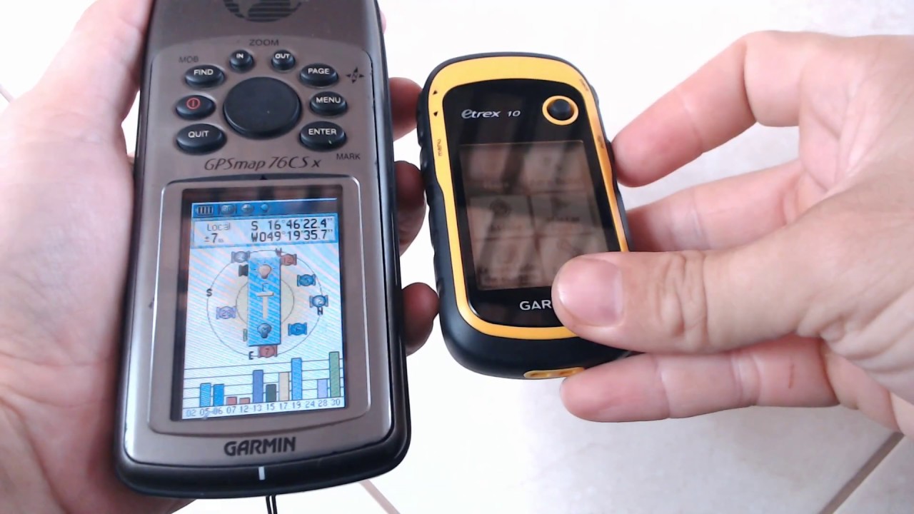 Garmin Etrex 10 e GPSmap 76CS x - medindo distâncias e áreas