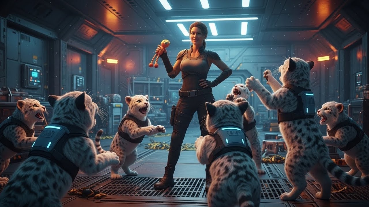 They Wore Full Body Armor to Approach the Cat Cub — Human Marched In With a Squeaky Toy