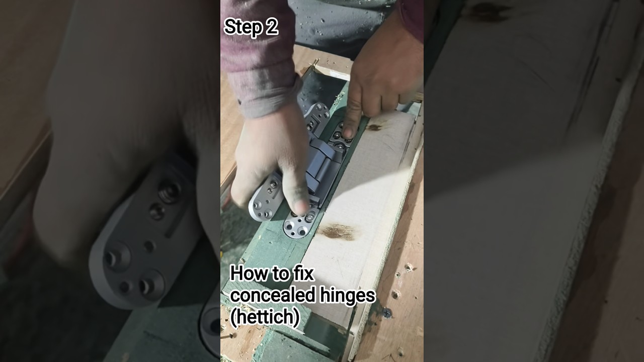 How to fix concealed hinges In doors.. 