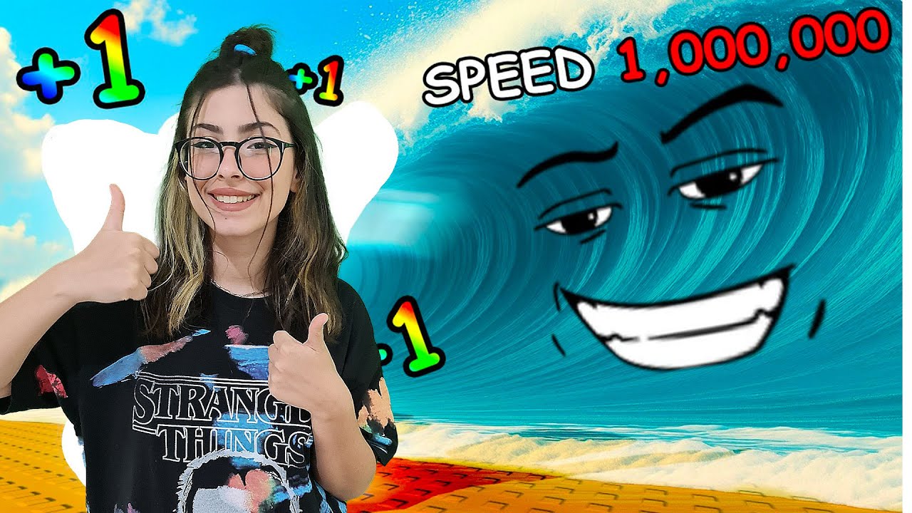 ROBLOX TSUNAMIDEN KAÇIŞ | Every Second +1 SPEED to Escape the Roblox Tsunami