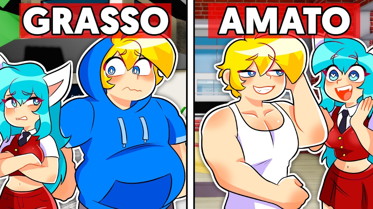 Ero grasso e mi schifava ma ADESSO MI AMA su BROOKHAVEN ROBLOX!