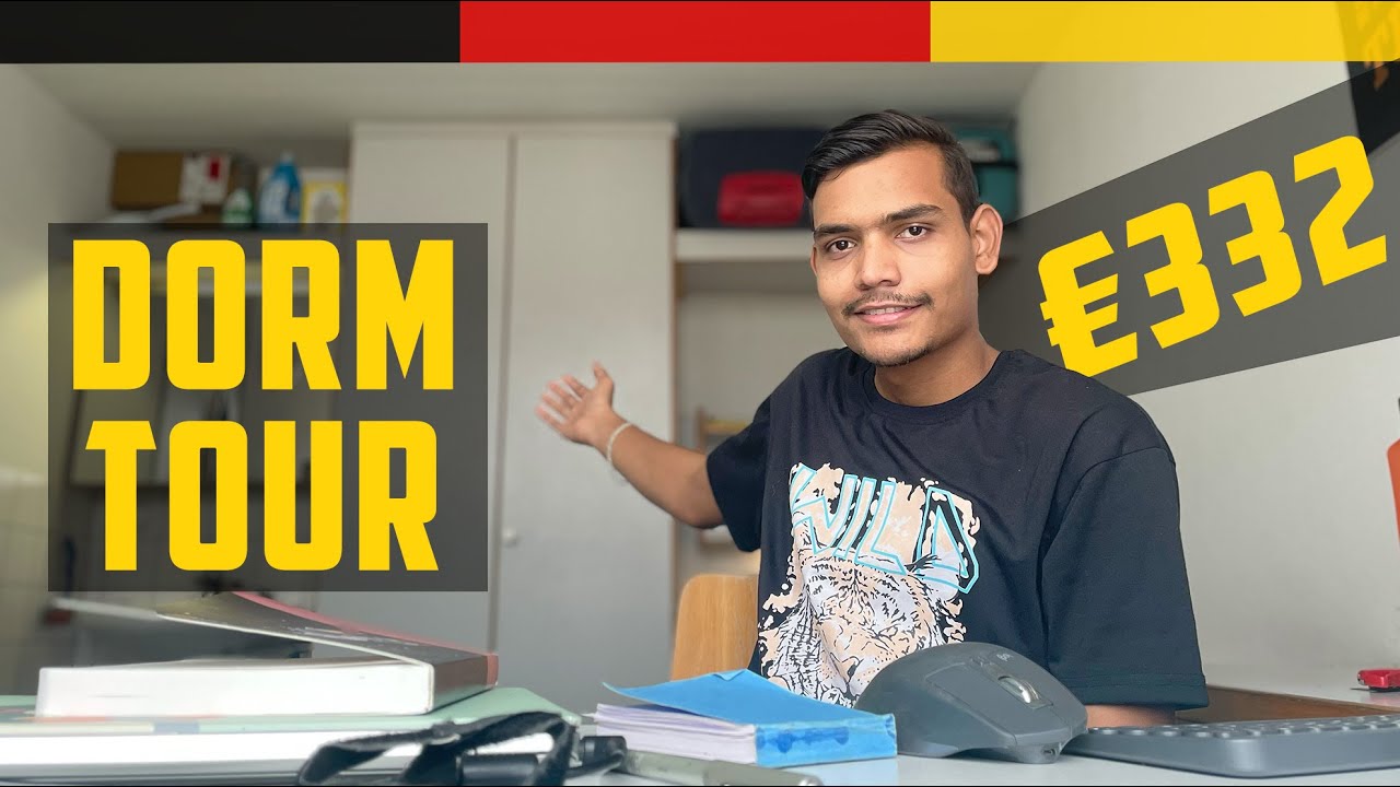 €332 Student Dorm Tour - Pfaffenhof 1 | Student accommodation in Germany | Cheap Student Dorm