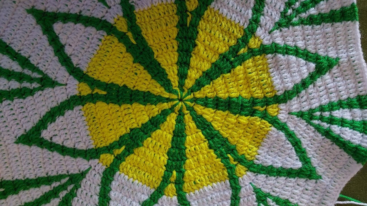 Multi colour crochet pattern 💫💫💫