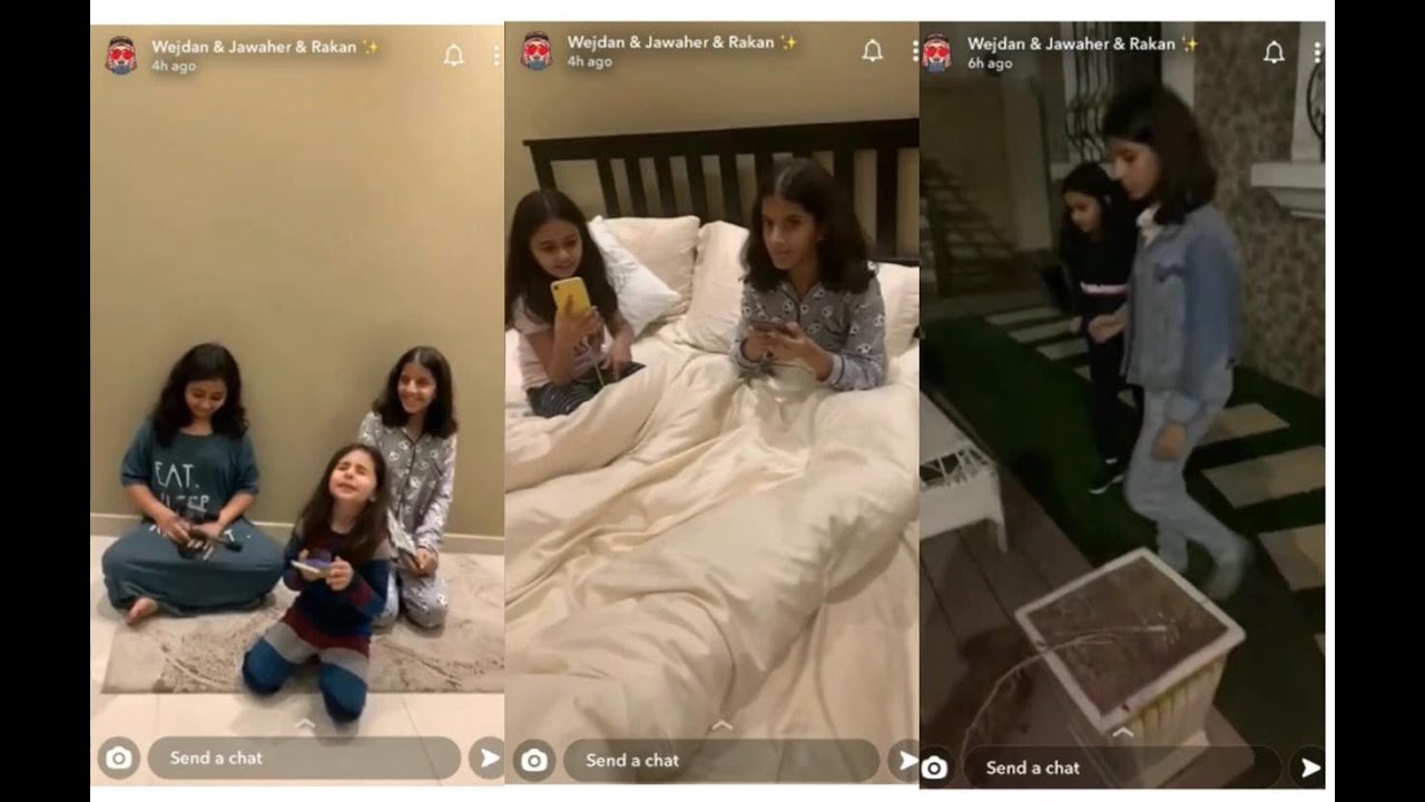 سنابات راكان وجواهر ووجدان 😂سوالف مع لانا وتالا ولارا وريما