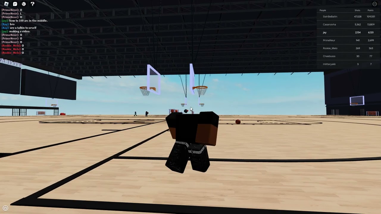 100 Arcs in NBA phenom. #roblox #viral #basketball  #roball  (2 bricks only!)