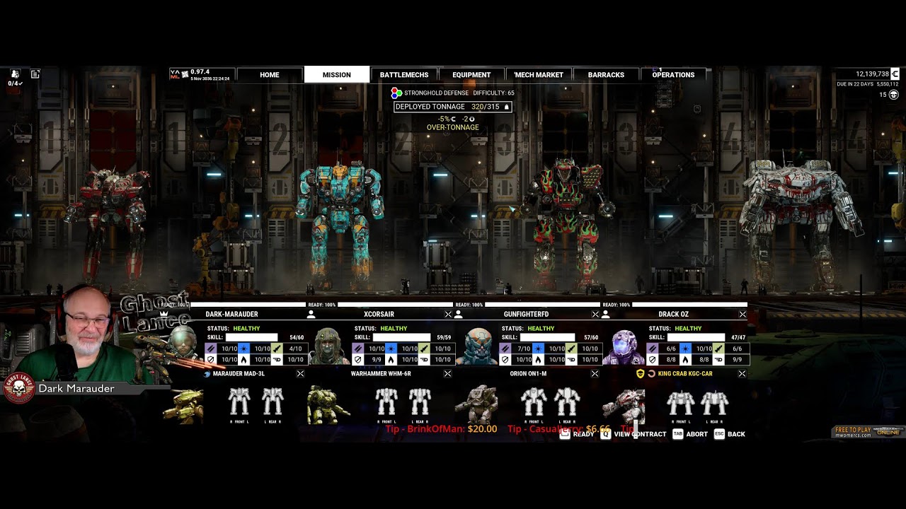 Dark Marauder & Ghost Lance - Live - Killing Mechs, Yours & Mine!