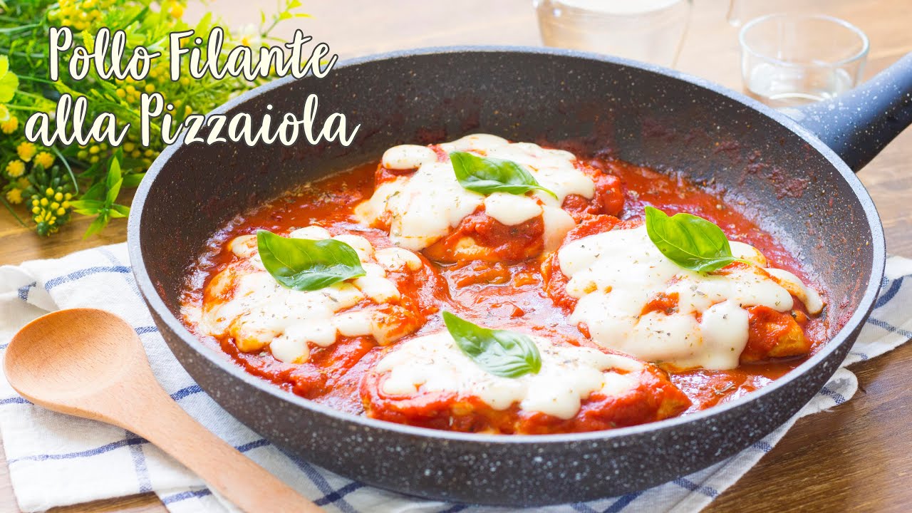 Petto di Pollo Filante in Padella alla Pizzaiola - Ricetta Secondo Facile e Veloce - 55Winston55