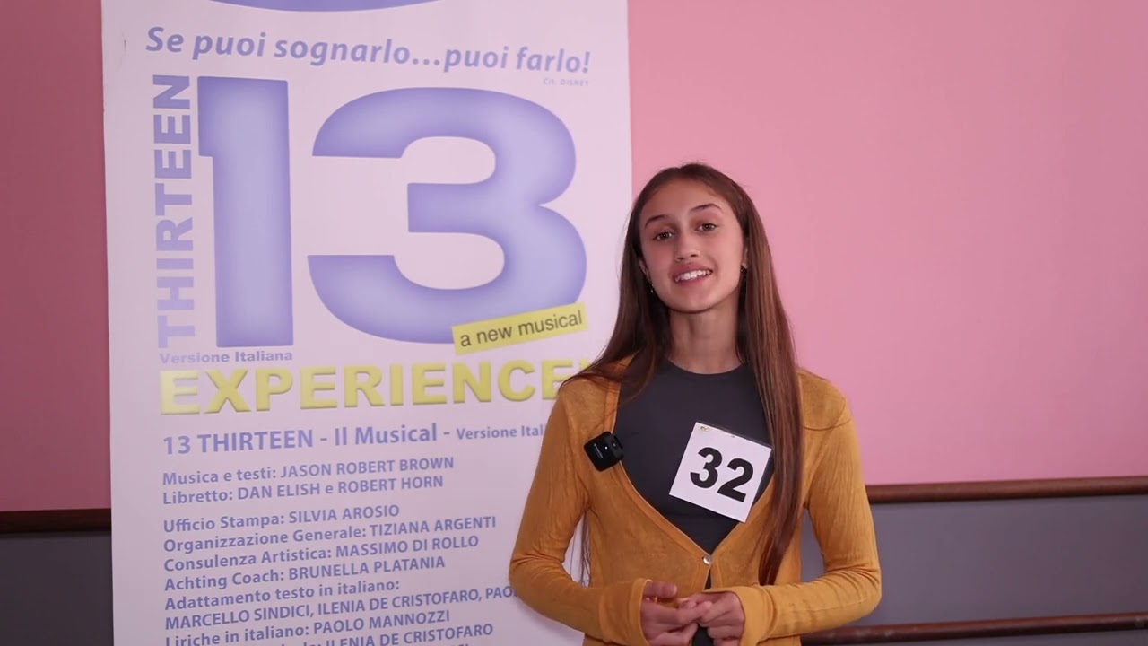 13 THIRTEEN Musical Italia - Intervista a TERESA MORICI