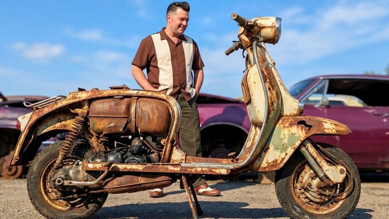 ASMR Lambretta Restoration | 1961 TV 175 Series 1 Complete Rebuild from Junkyard to Perfection