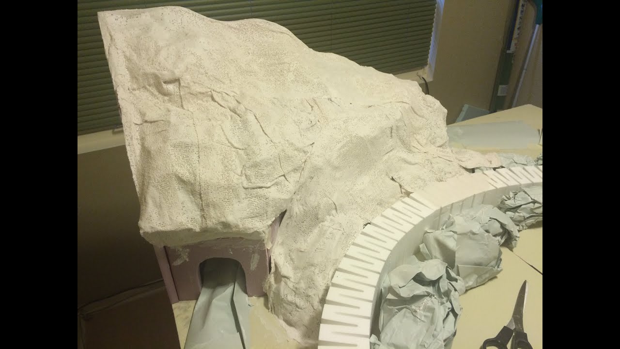 Making the Mountain and Tunnel with access door