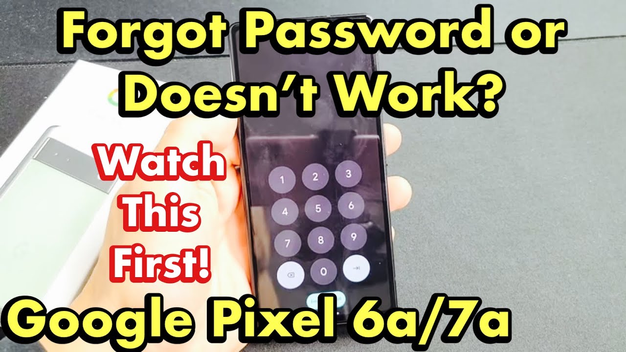 Pixel 6a/7a: Забыли пароль, PIN-код или графический ключ? Сбросьте настройки до заводских.