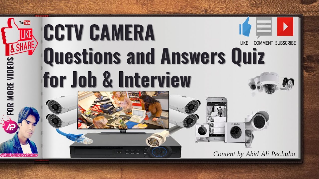 CCTV Job Interview Questions and Answers | CCTV Camera Quiz |