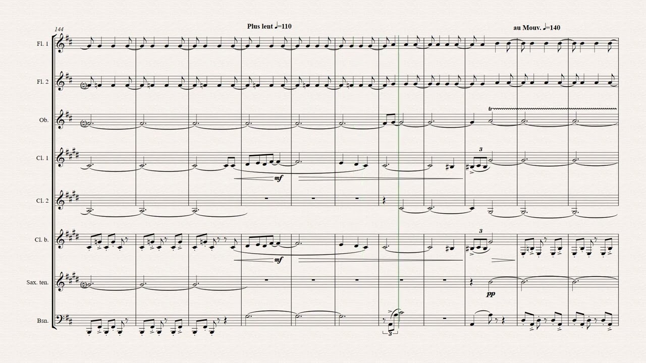 M. Ravel; Miroirs n 4 (Alborada del Gracioso) - Wind octet.