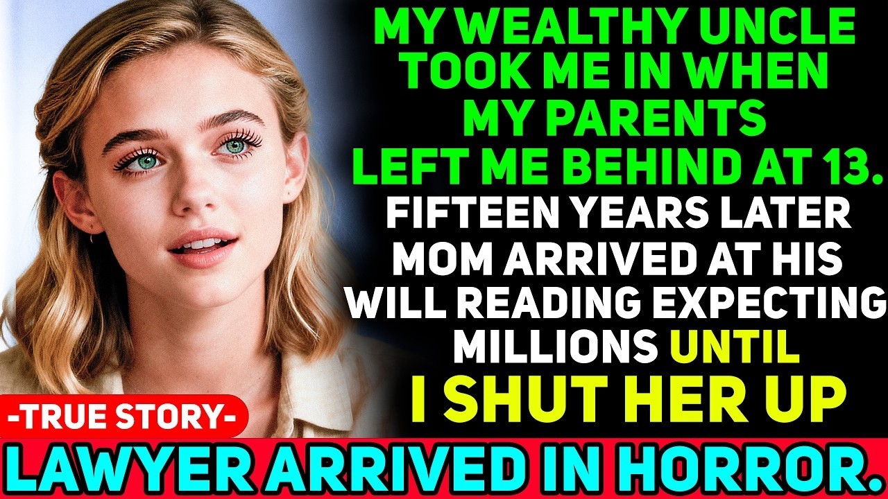 My Wealthy Uncle Took Me In After My Parents Abandoned Me at 13, Unaware that 15 Years Later I Would