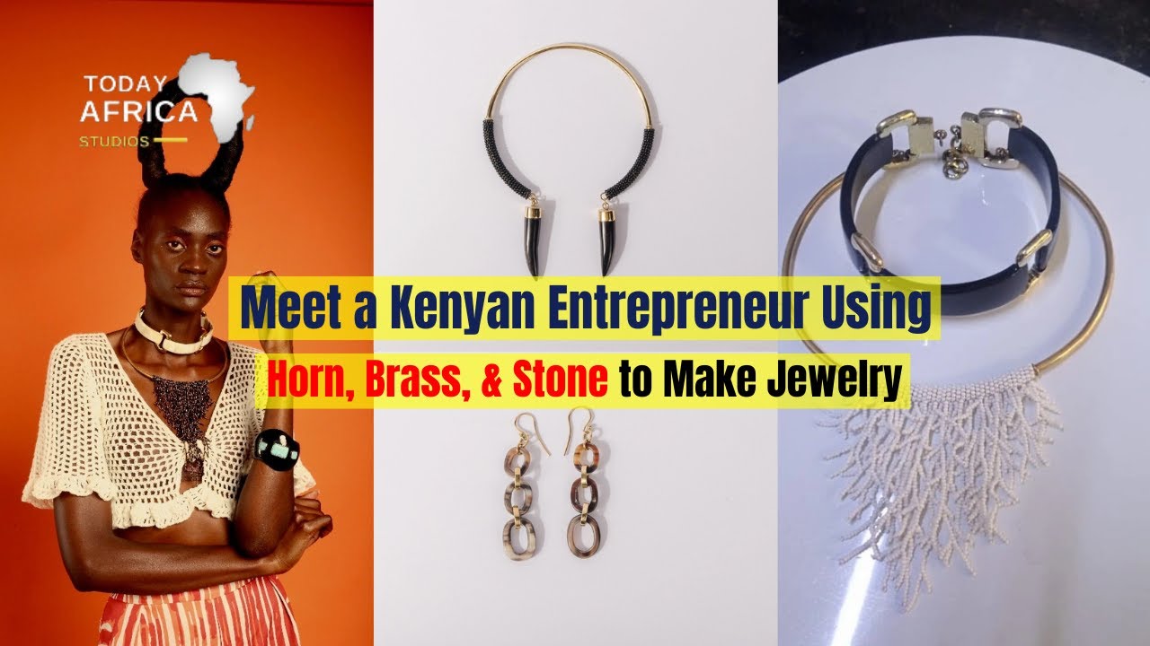 Meet a Kenyan Entrepreneur Using Horn, Brass, & Stone to Make Jewelry