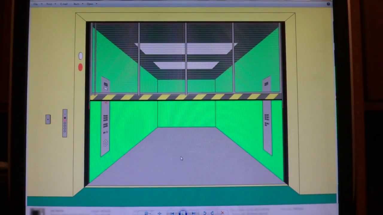 Animated: Kone Traction Freight Elevator at Skelton Stadium in Downtown Elevationville