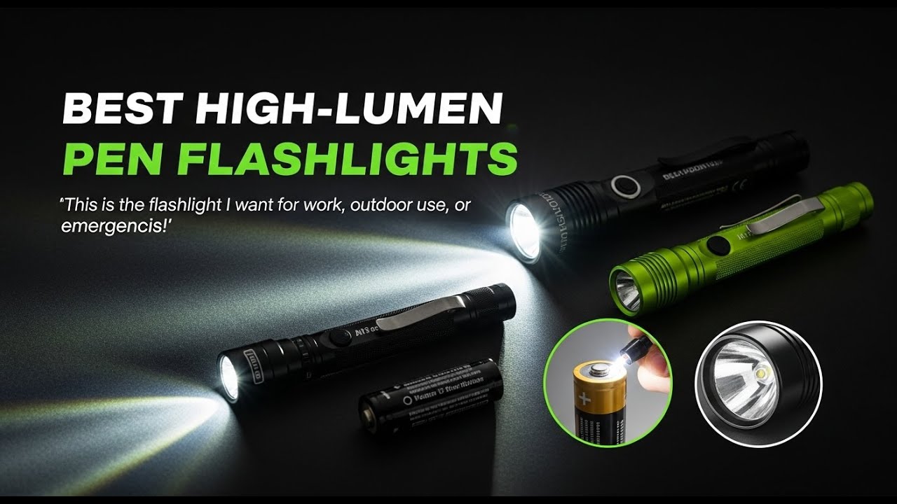 TOP 5 Best Pen Flashlights with High Lumens And Long Battery Life 2026 |  high lumen pen light