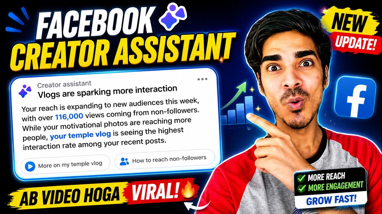 Facebook Creator Assistant 😍 Facebook New Update 2026 🥰 Creator Assistant Facebook Meta AI Update