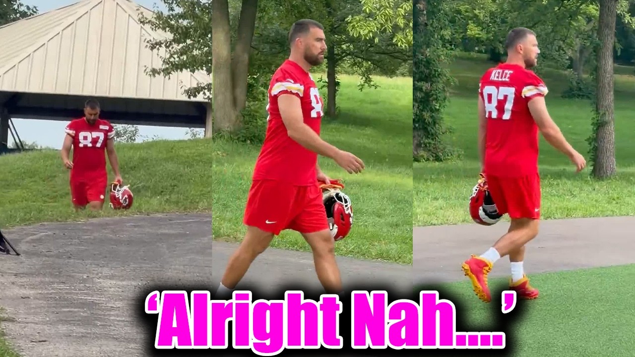 Married Travis Kelce comes down the Hill in St. Joseph for the 14th Chiefs Training Camp