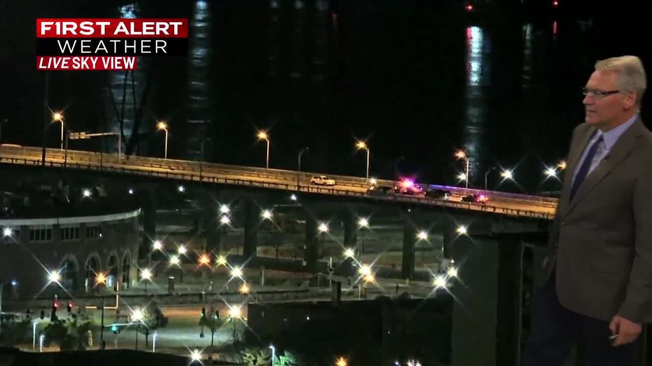 Traffic Alert: Crews on Centennial Bridge, cars unable to pass
