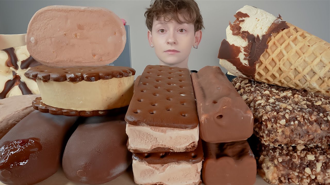 ASMR Chocolate Ice Cream *Magnum Doubles, Snickers, Reese's Sandwich, Peanut Butter Soft Bars