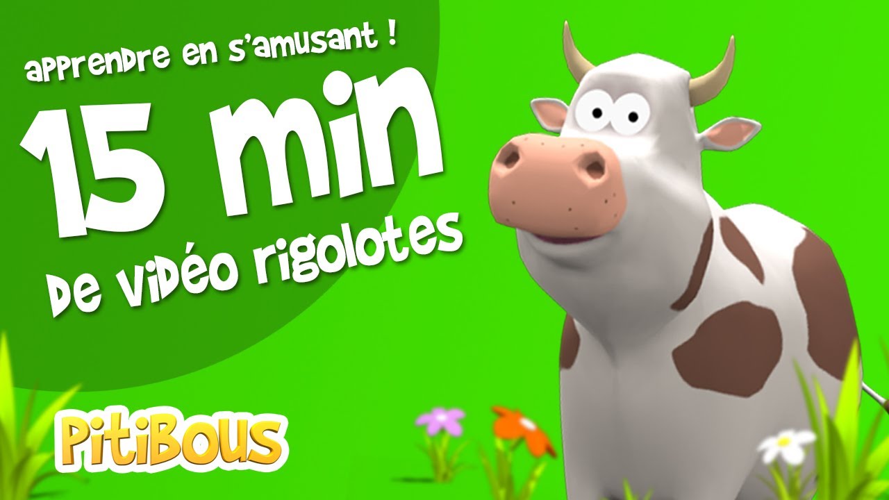 15 minutes de vidéos rigolotes - Apprendre en s'amusant - #vocabulaire  #enfants