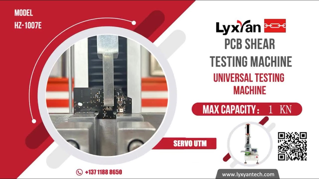 PCB Board Shear Tensile Testing Equipment introduction and operation explanation video