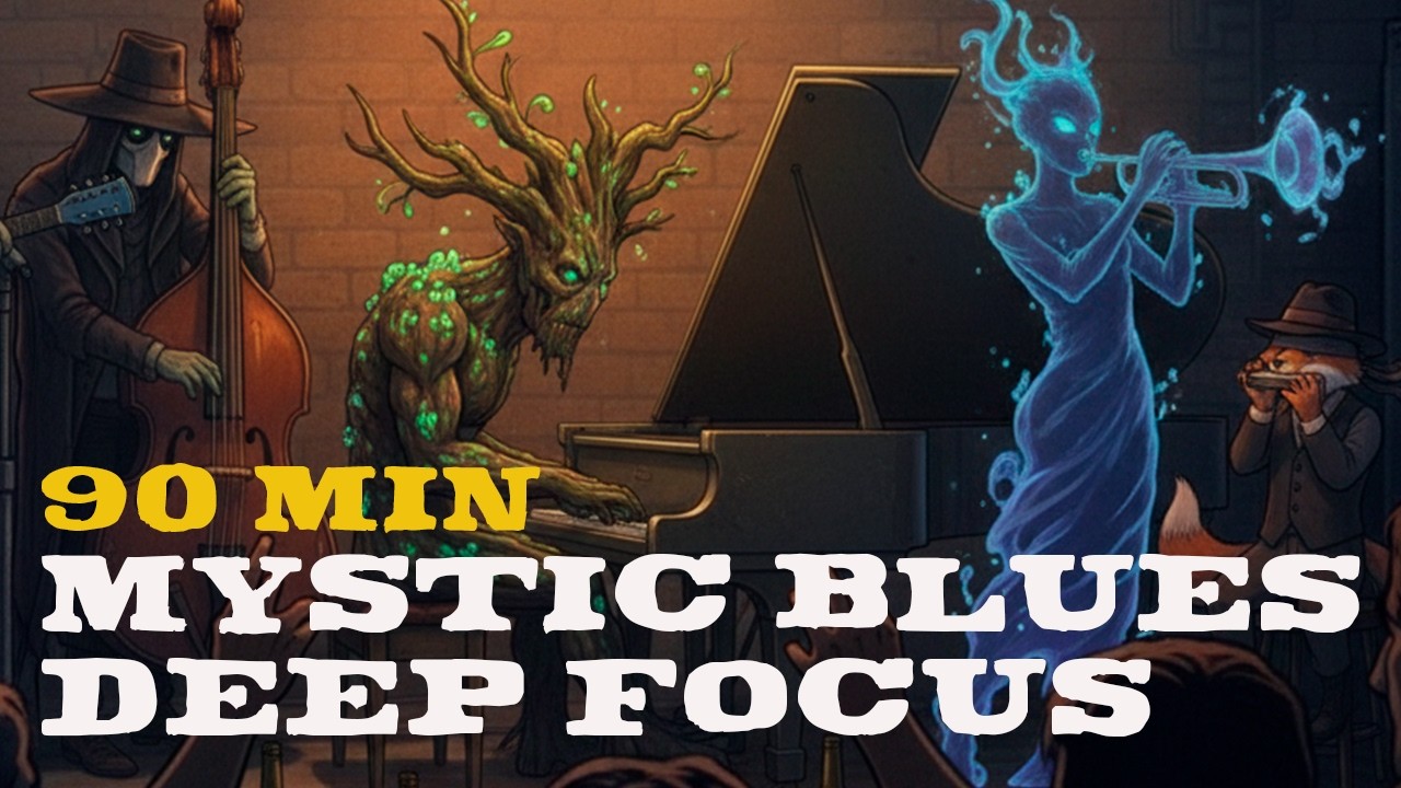 Late Night Blues for Study and Focus - 90 Minutes | Basement 12 Club