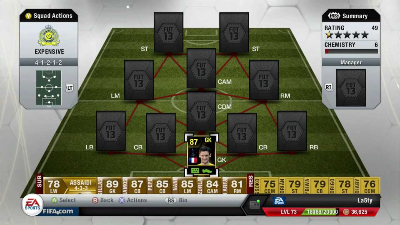 5 MILLION COIN FULL INFORM BPL Squad Builder - FIFA 13 Ultimate Team
