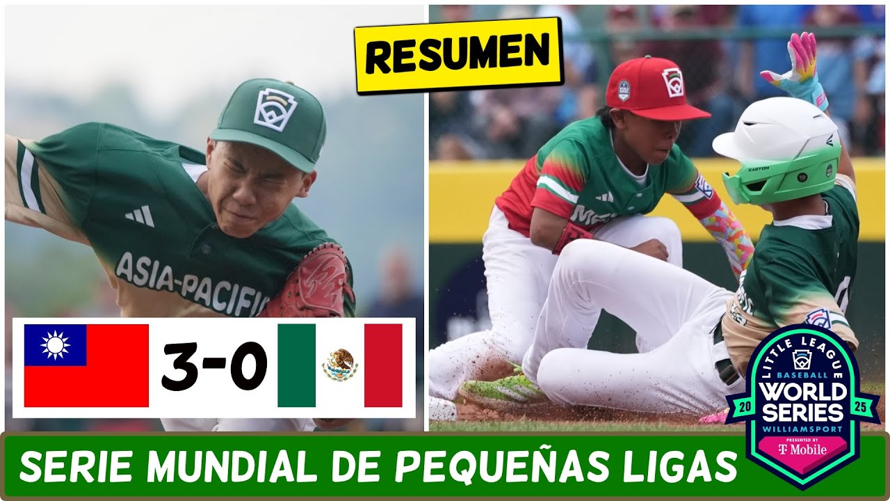 MÉXICO debutó con DERROTA 0-3 vs CHINA TAIPEI en la Serie Mundial de Pequeñas Ligas | ESPN Beisbol