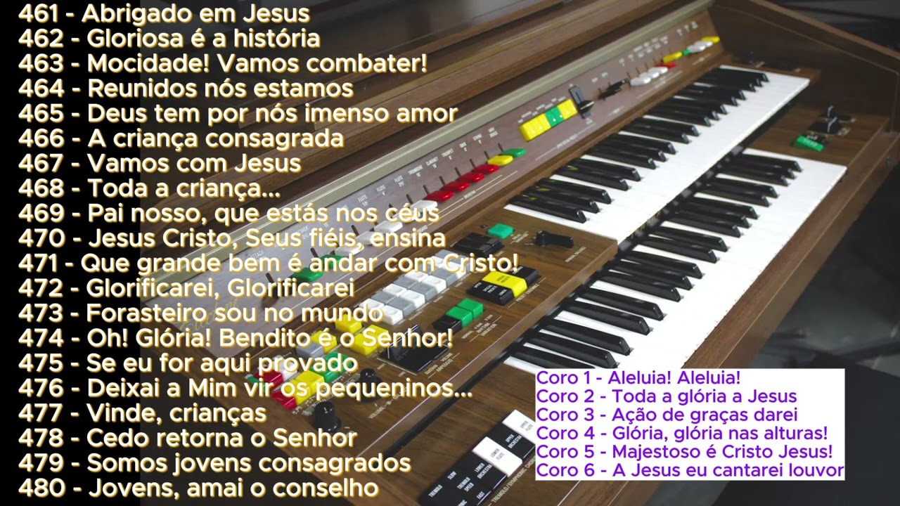 Vol.  24 - Hinário inteiro do 461 ao 480 + Coros