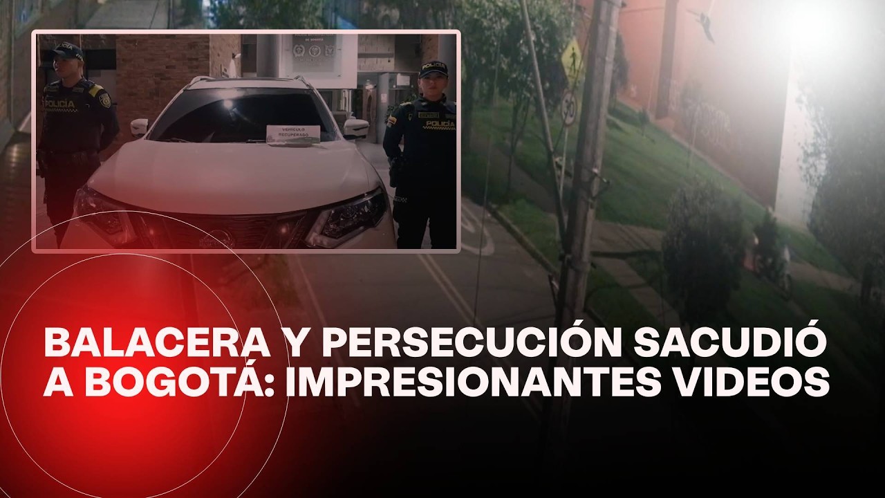 Balacera tras robo de una camioneta en Bogotá resultó con dos ladrones capturados