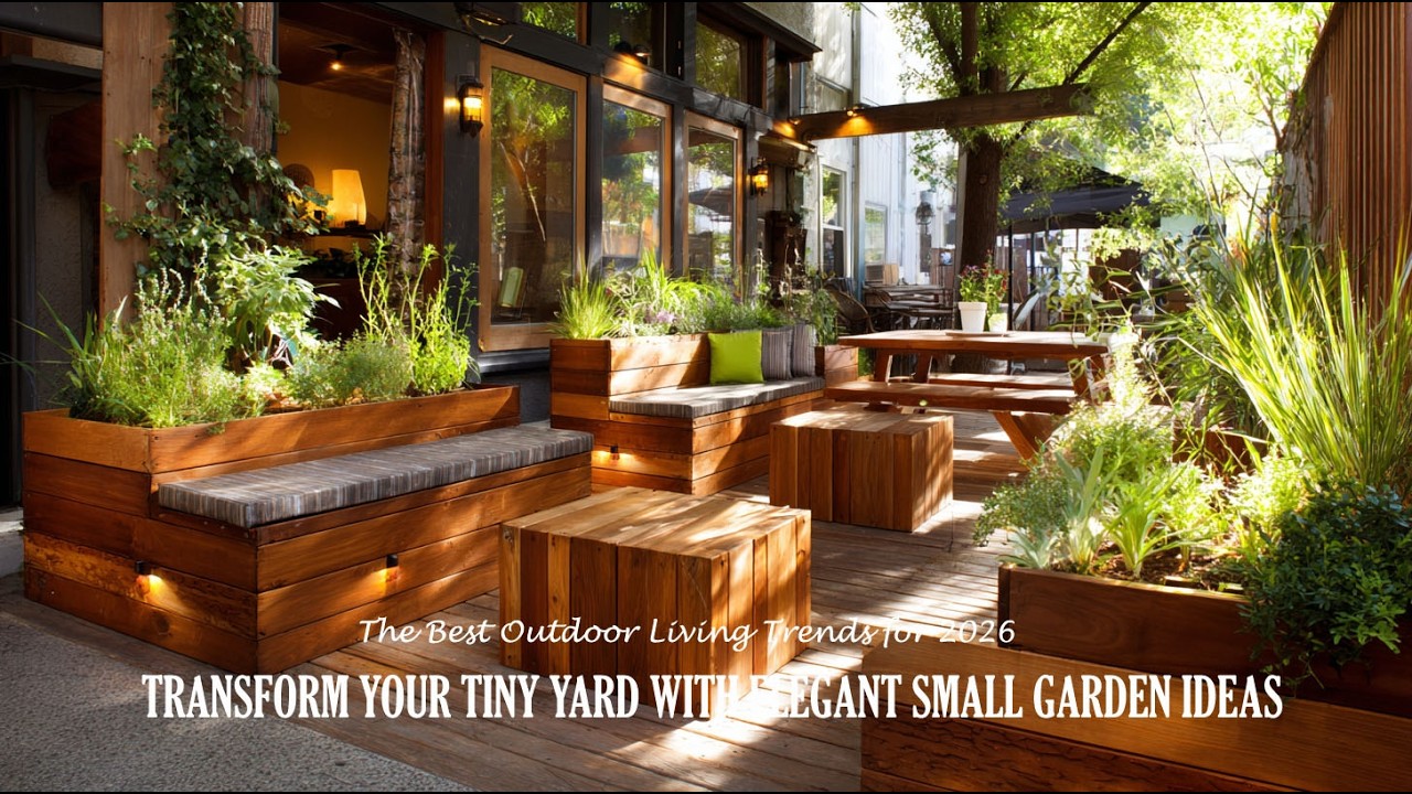 Transform Your Tiny Yard with Elegant Small Garden Ideas & the Best Outdoor Living Trends for 2026