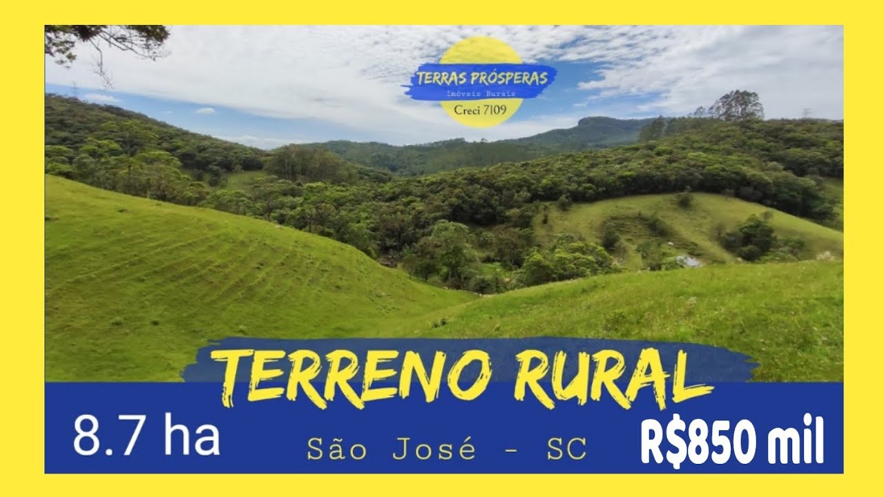 VENDO- Terreno para sítio em Santa Catarina. 8.7 hectares