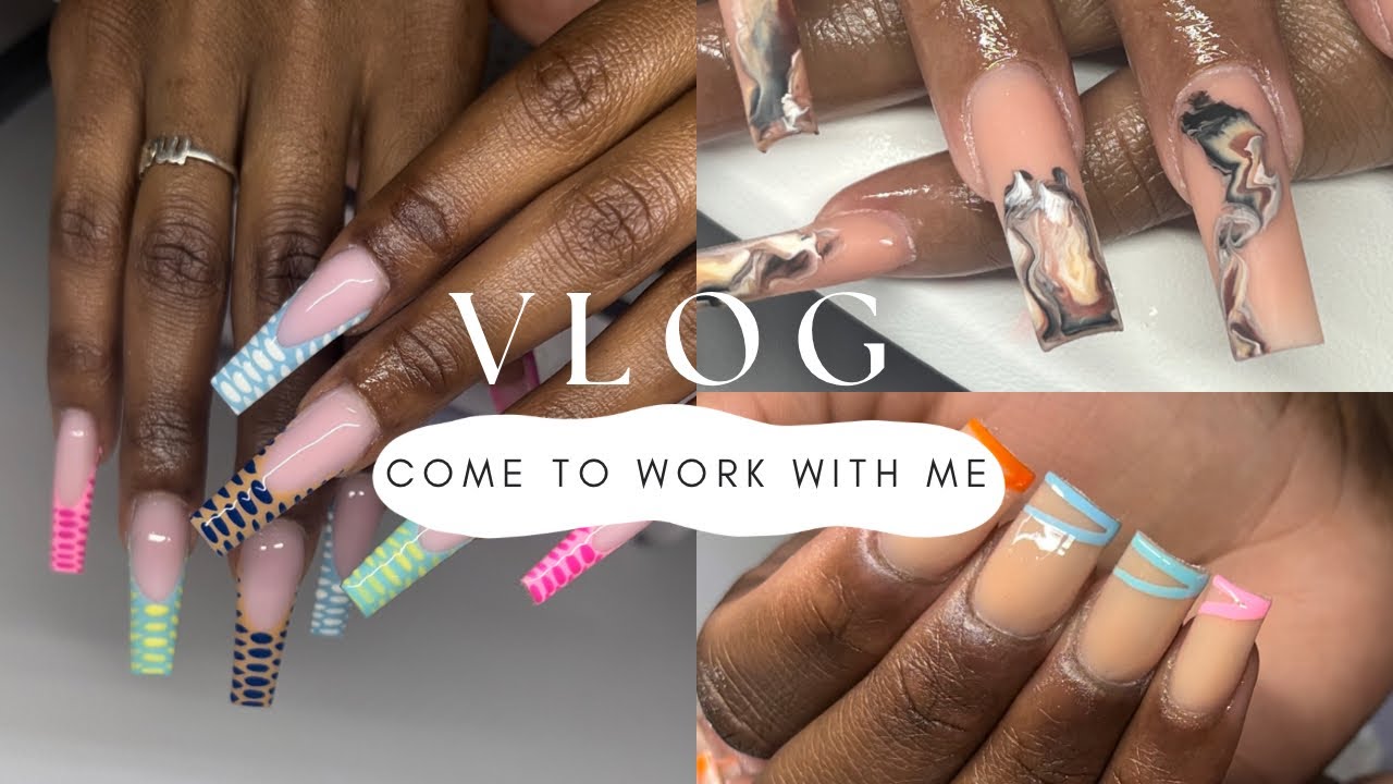 Day in the life of a nail tech | full day of clients